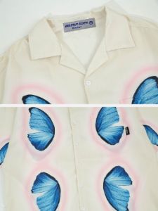 Aelfric Eden Symmetrical Butterfly Print Short Sleeve Shirts sold by Aelfric Eden