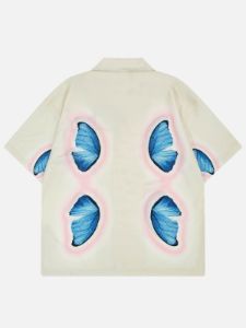 Aelfric Eden Symmetrical Butterfly Print Short Sleeve Shirts sold by Aelfric Eden