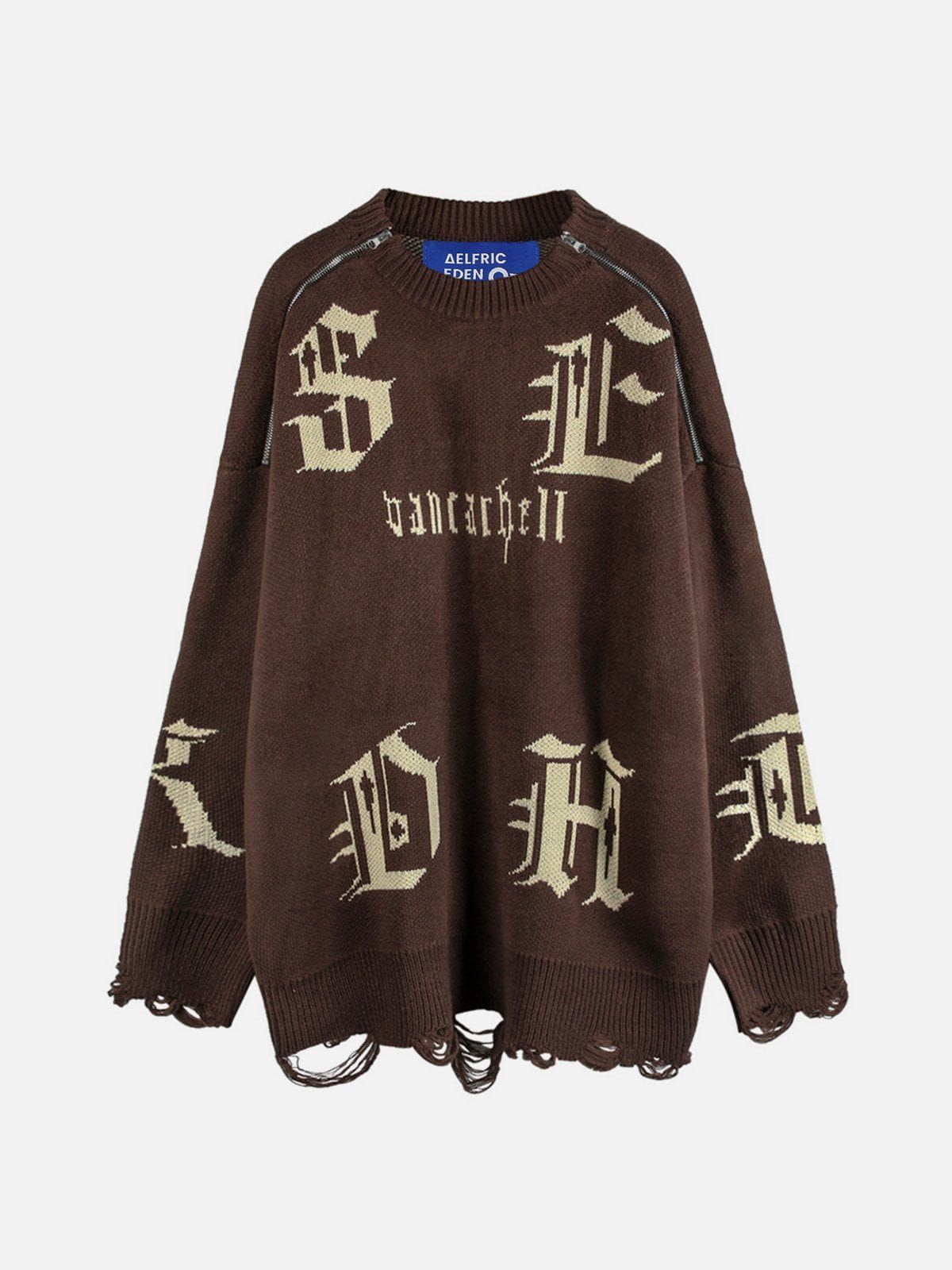 Aelfric Eden Vintage Letter Sweater sold by Aelfric Eden