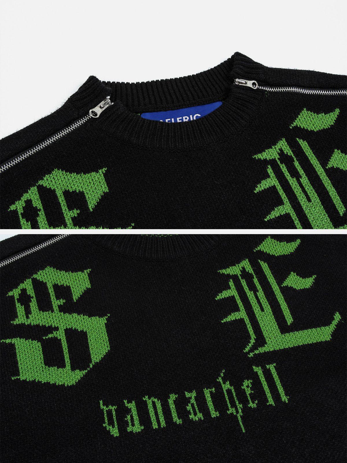 Aelfric Eden Vintage Letter Sweater sold by Aelfric Eden product image thumbnail 5