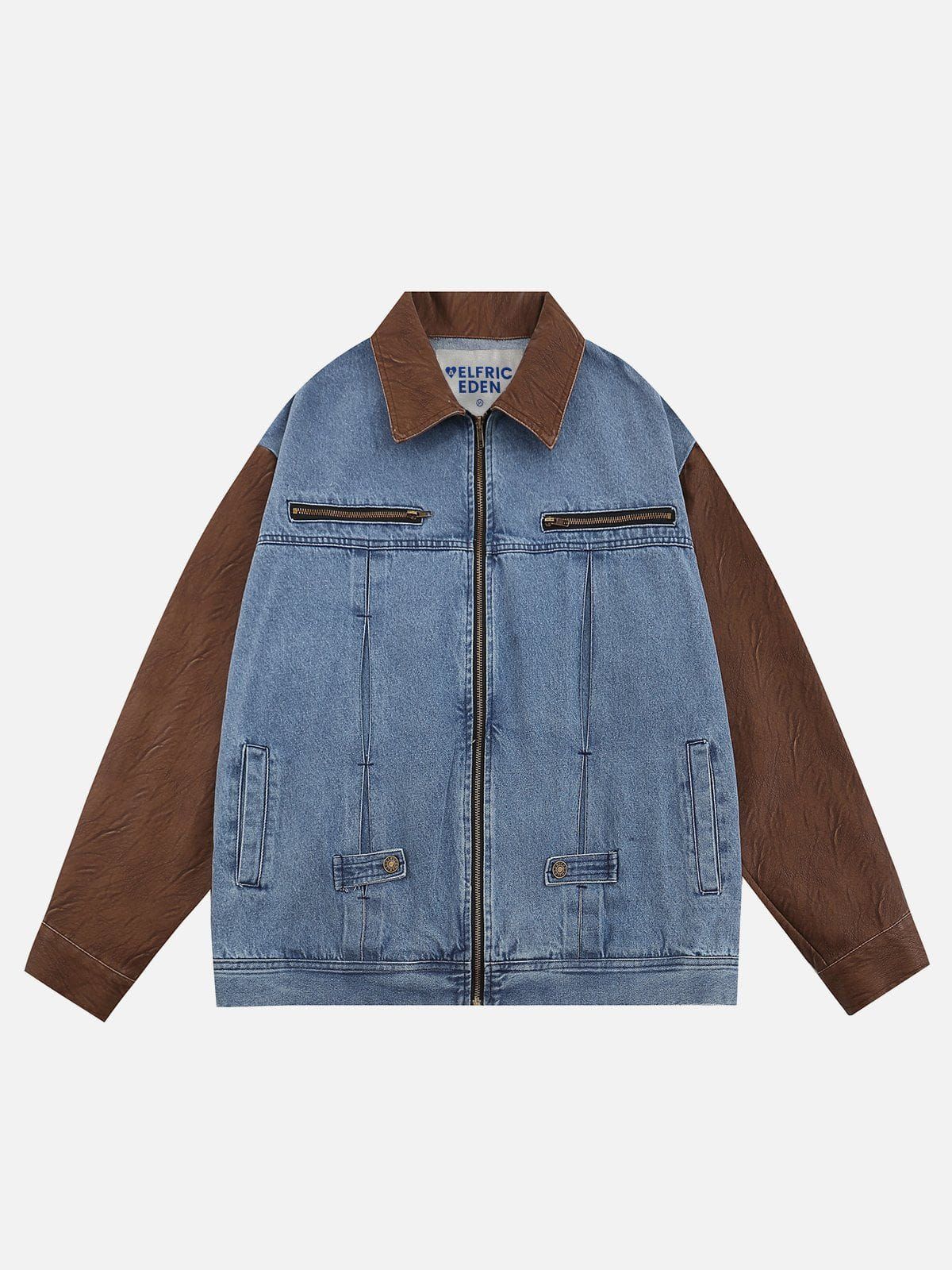 Aelfric Eden Patchwork Color Blocking Jacket sold by Aelfric Eden