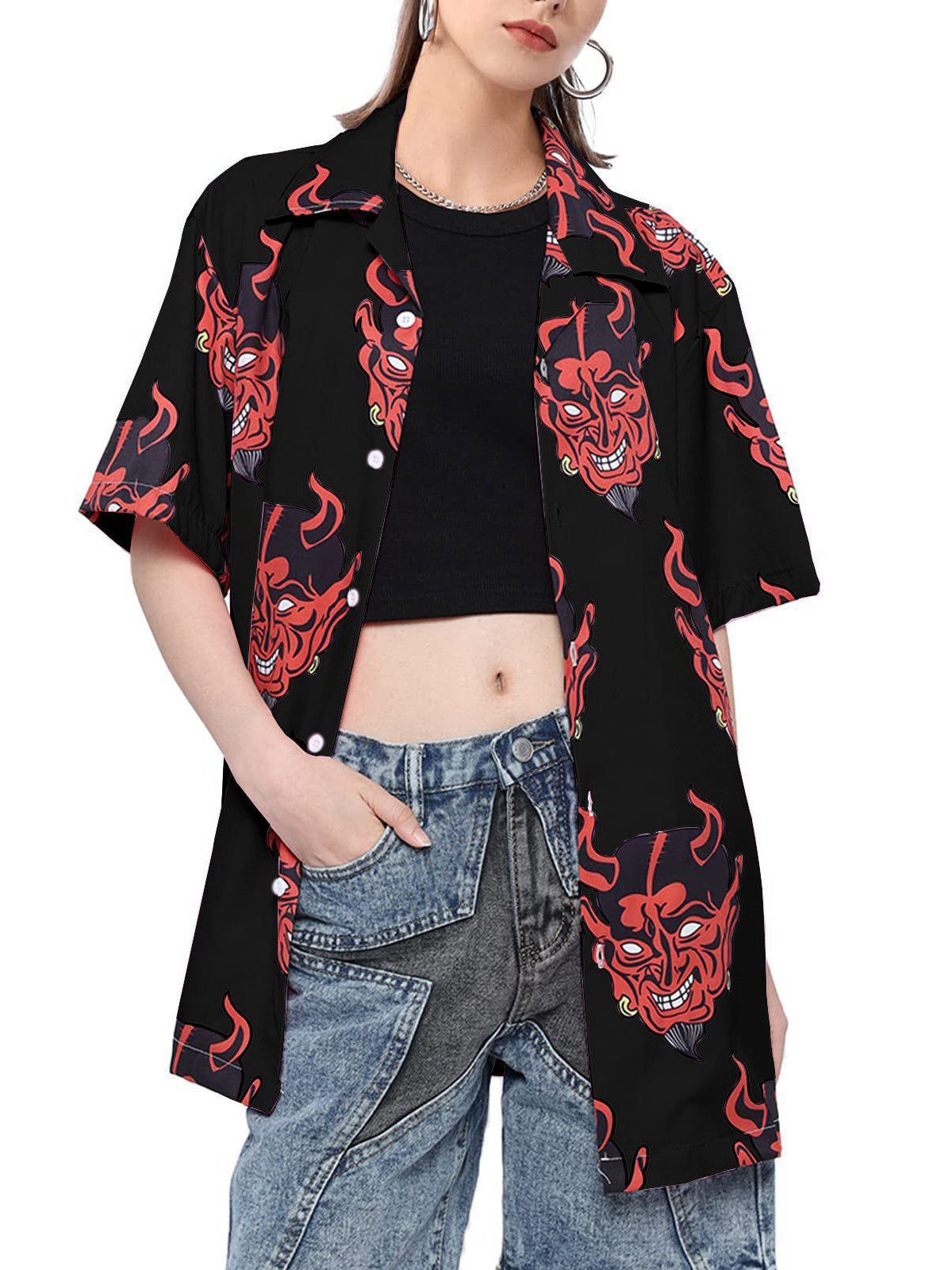 Aelfric Eden Devil Head Short Sleeve Shirts(US ONLY) sold by Aelfric Eden