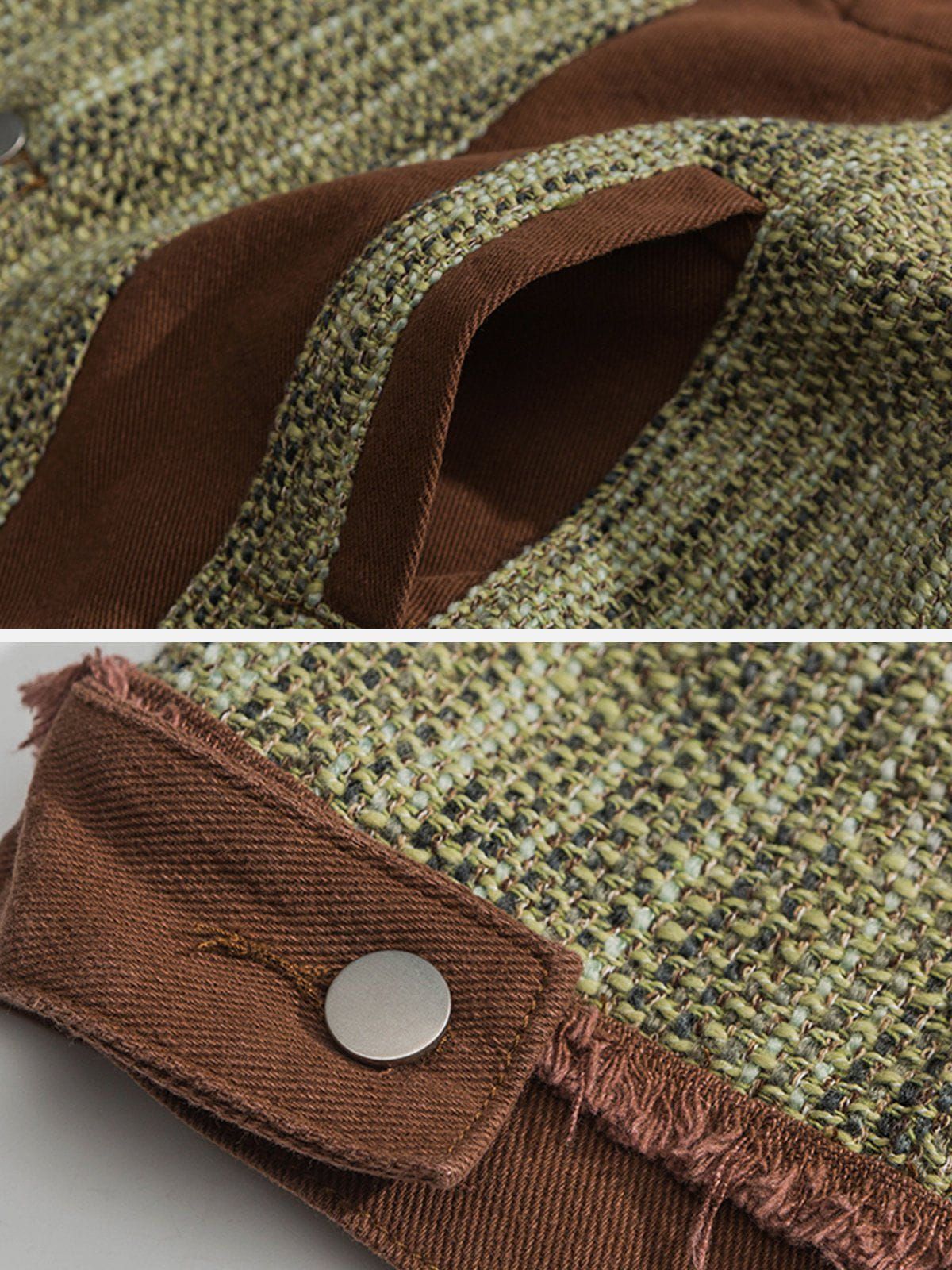 Aelfric Eden Vintage Colorblock Washed Denim Jacket sold by Aelfric Eden product image thumbnail 4