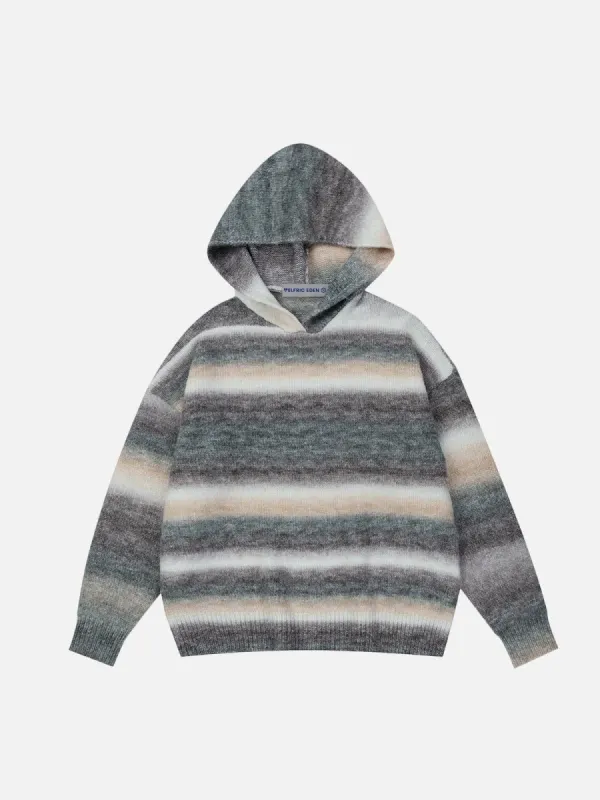 Aelfric Eden Gradient Stripe Wool Blend Hoodie sold by Aelfric Eden