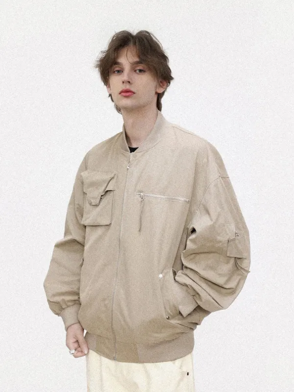 Aelfric Eden Large Pocket Snap-Fastener Bomber Jacket sold by Aelfric Eden