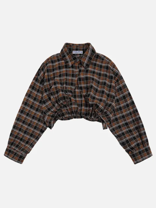 Vintage Plaid Wrinkle Long Sleeves Shirt sold by Aelfric Eden