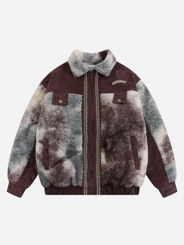 Aelfric Eden Tie Dye Sherpa Coat sold by Aelfric Eden