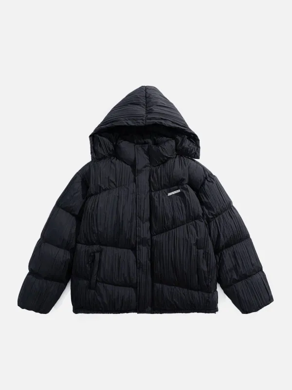 Aelfric Eden Solid Texture Hooded Puffer Down Coat sold by Aelfric Eden