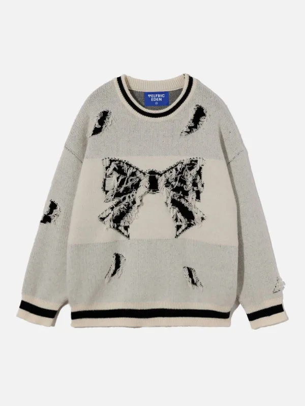 Aelfric Eden Fringe Bow Sweater sold by Aelfric Eden