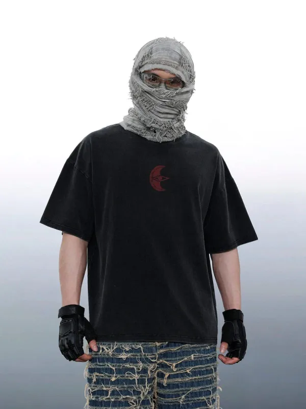 Eye Of Moon Sheepshead Print Washed Tee sold by Aelfric Eden