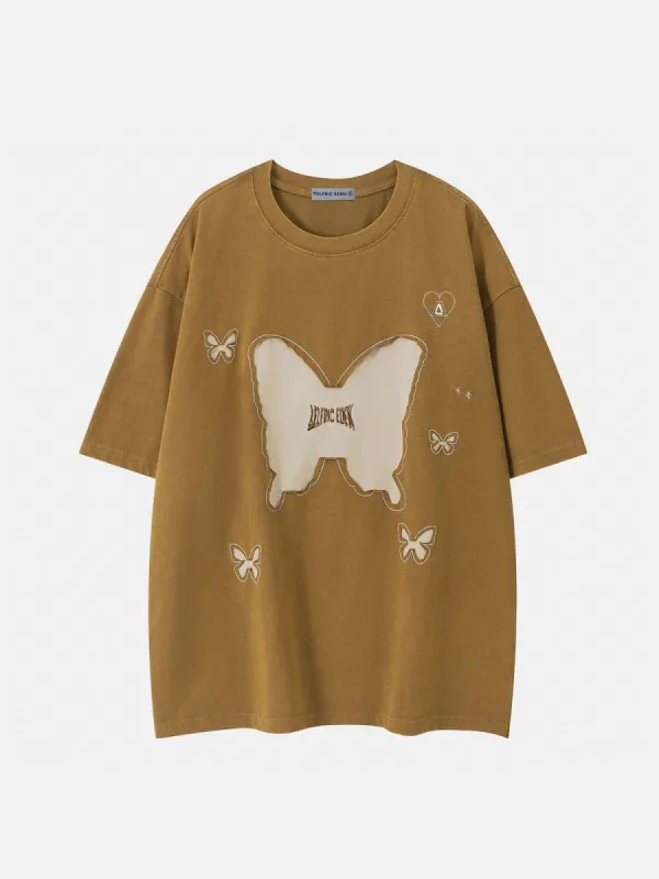 Aelfric Eden Butterfly Embroidery Tee sold by Aelfric Eden