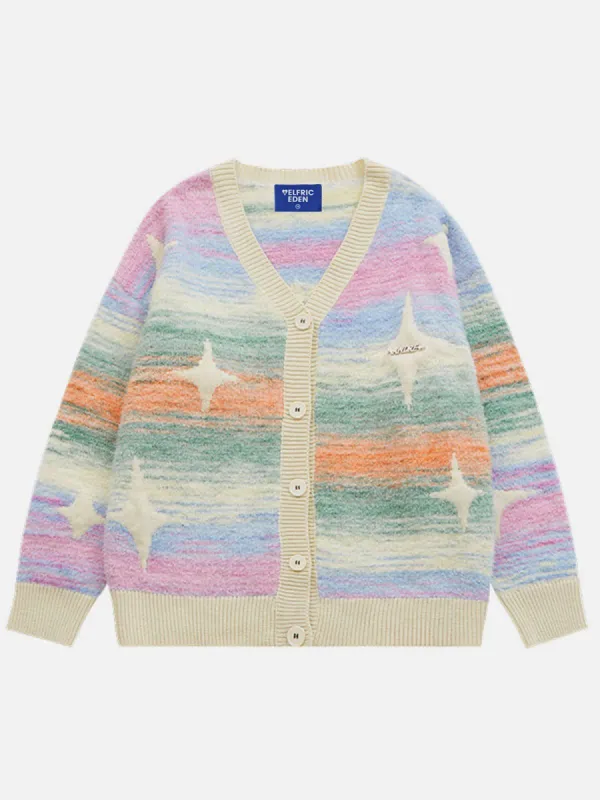 Aelfric Eden Star Jacquard Gradient Cardigan sold by Aelfric Eden