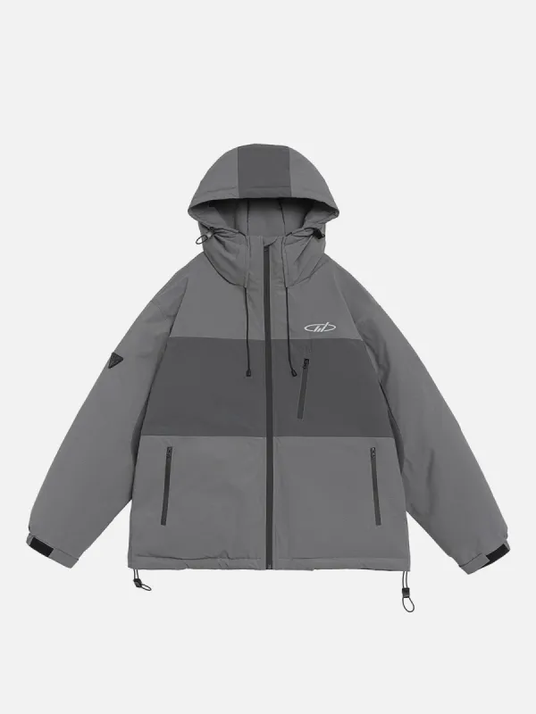 Aelfric Eden Color Block Patchwork Puffer Down Coat sold by Aelfric Eden