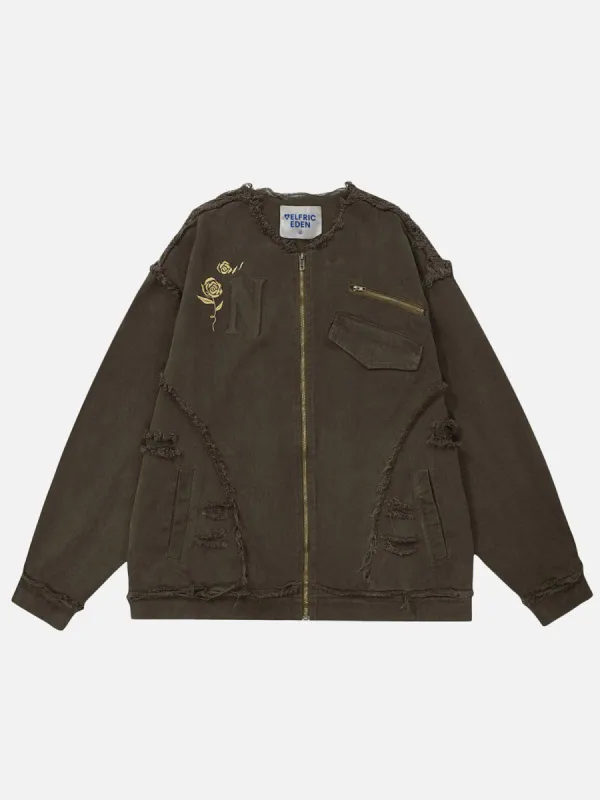 Aelfric Eden Fringe Distressed Jacket sold by Aelfric Eden