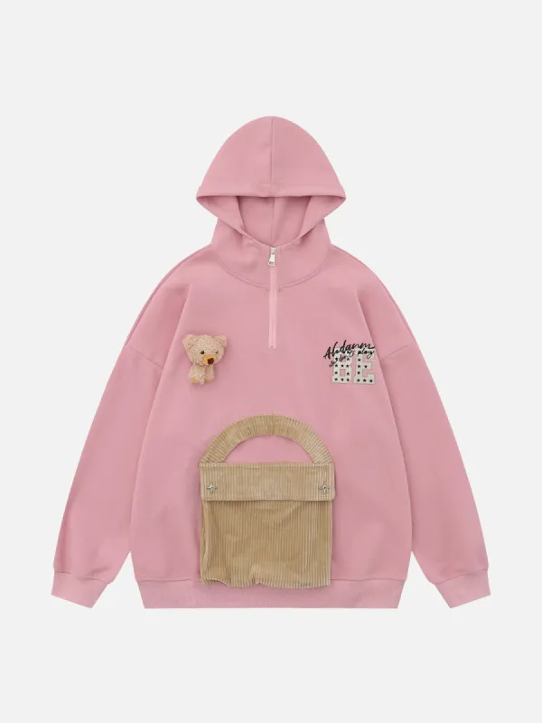 Aelfric Eden 3D Bear Pockets With Flap Hoodie sold by Aelfric Eden