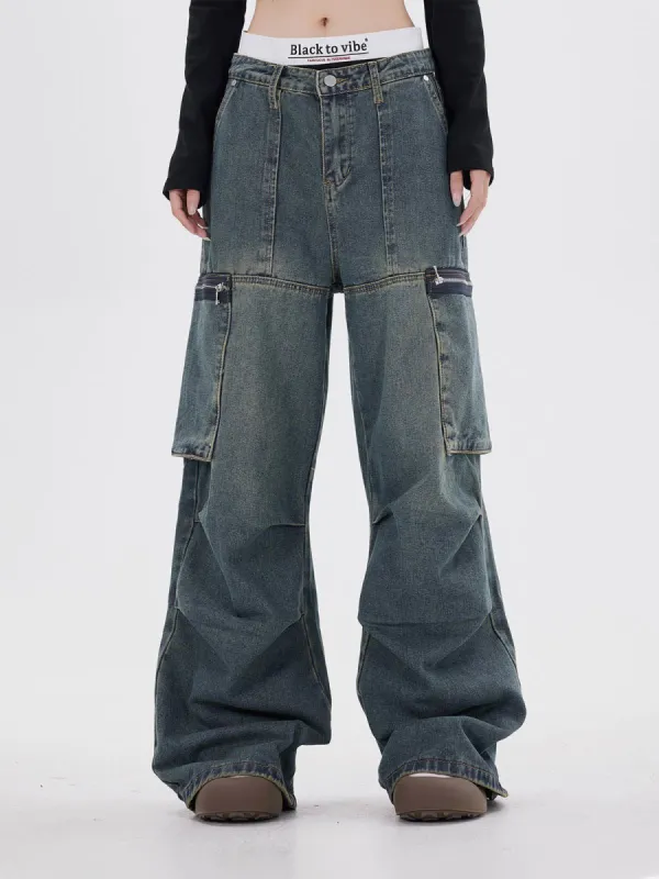 Aelfric Eden Double Waist Loose Jeans sold by Aelfric Eden