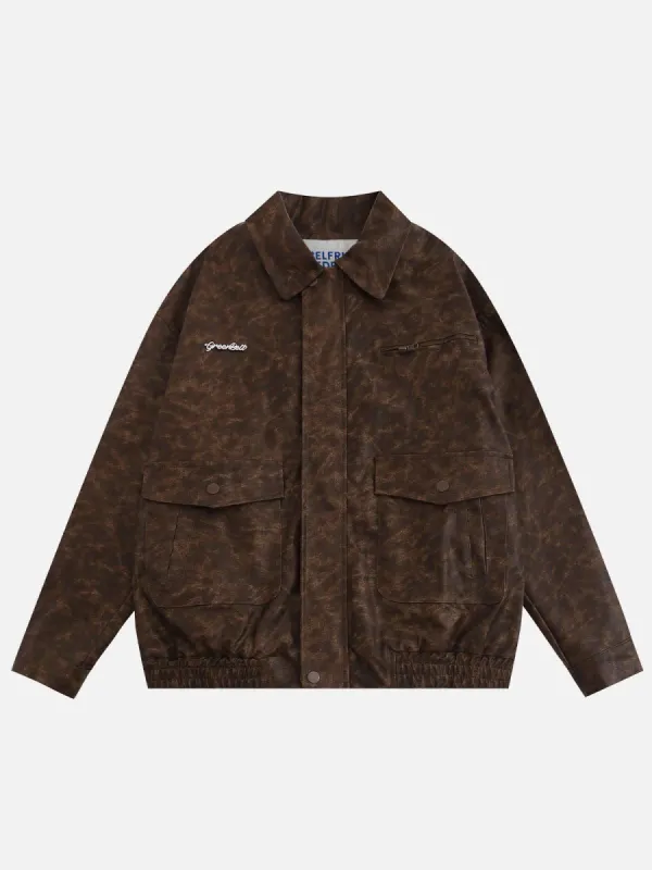 Aelfric Eden Vintage Washed Leather Jacket sold by Aelfric Eden