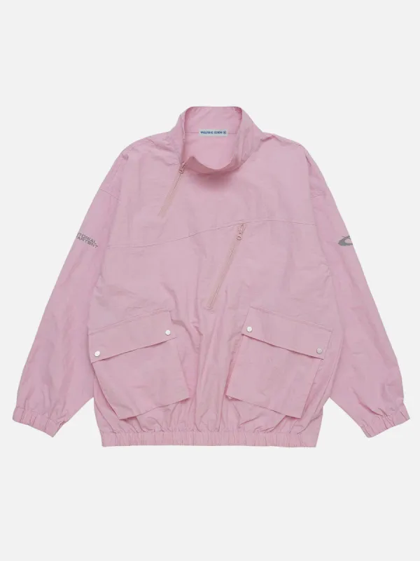 Aelfric Eden Diagonal Zip Stand Collar Sweatshirt sold by Aelfric Eden