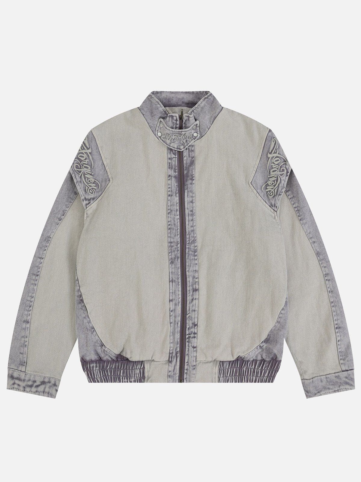 Aelfric Eden Vintage Patchwork Washed Denim Jacket sold by Aelfric Eden product image thumbnail 3