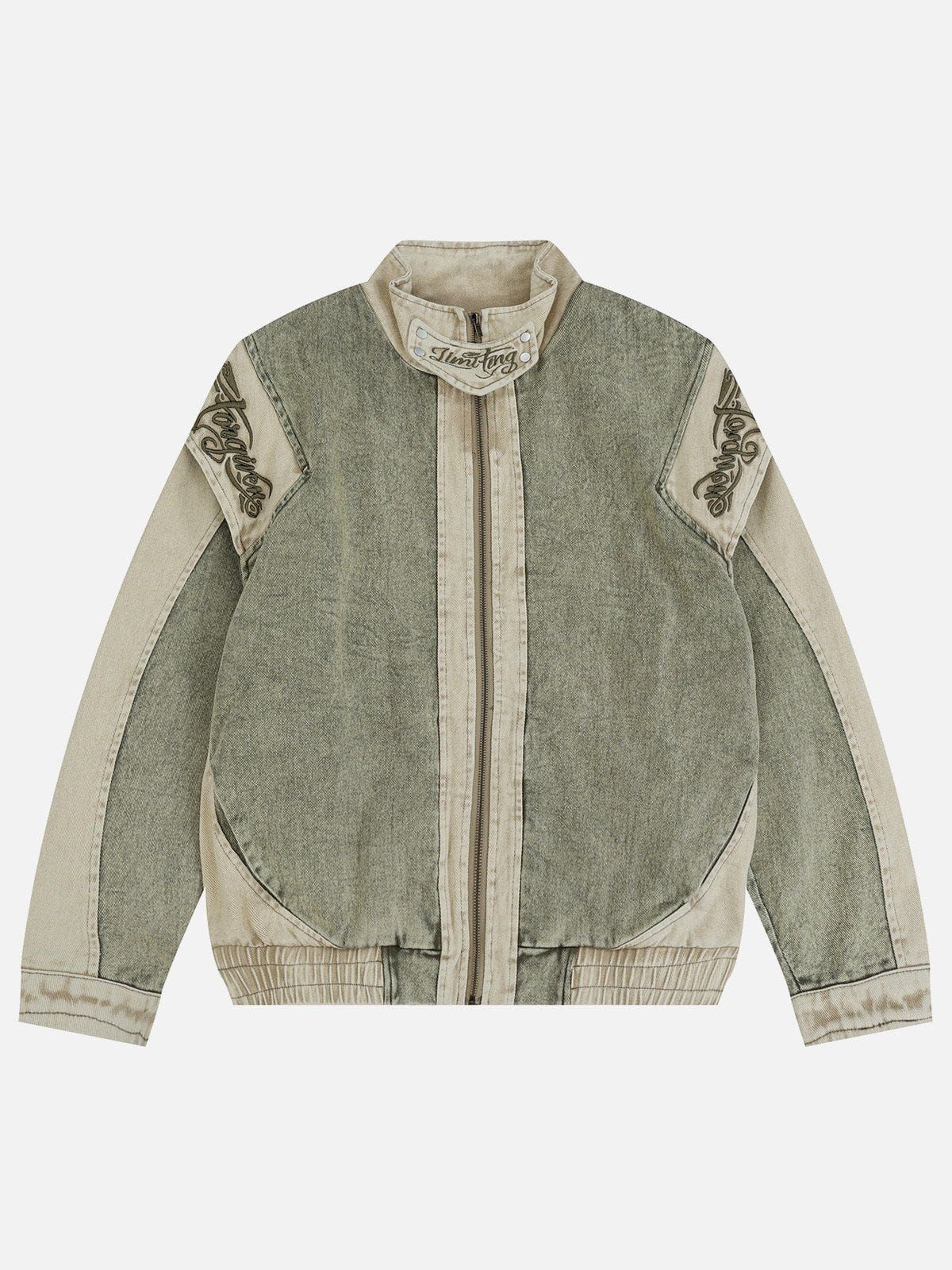 Aelfric Eden Vintage Patchwork Washed Denim Jacket sold by Aelfric Eden