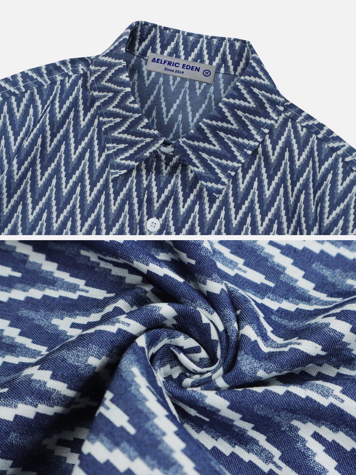 Aelfric Eden V Stripe Short Sleeve Shirts sold by Aelfric Eden product image thumbnail 4