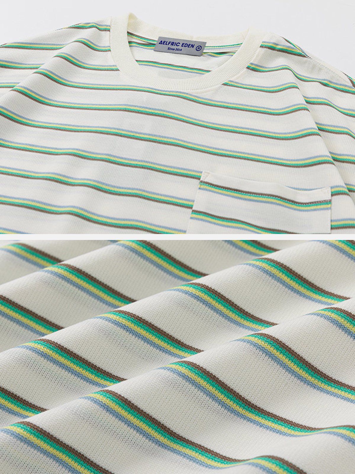 Aelfric Eden Color Stripes Tee sold by Aelfric Eden product image thumbnail 4