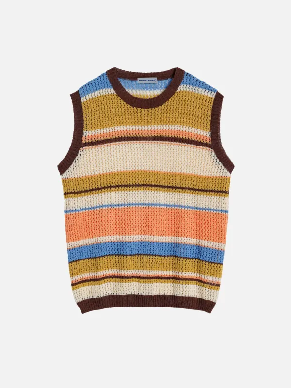 Aelfric Eden Stripe Cut-Out Tank Top made by Aelfric Eden
