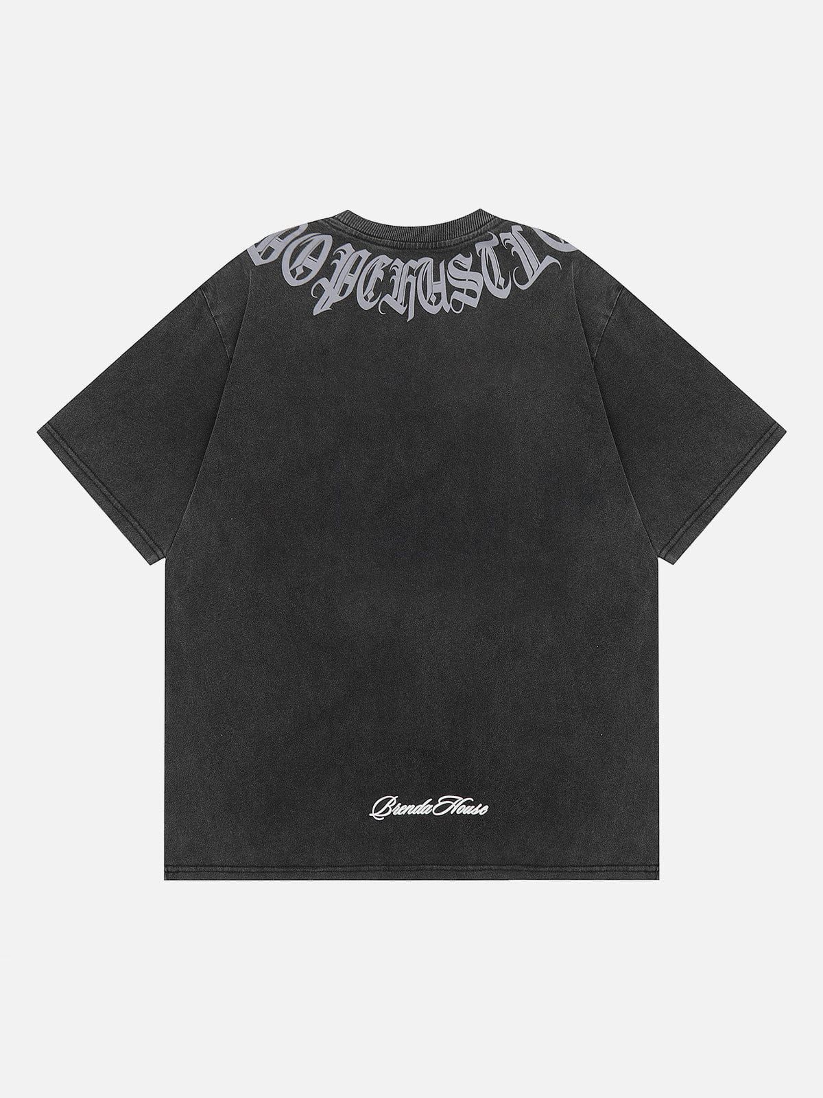 Aelfric Eden Washed Gothic Letter Print Tee sold by Aelfric Eden product image thumbnail 2