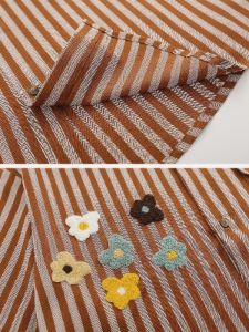 Aelfric Eden Clashing Stripes 3D Flowers Short Sleeve Shirts sold by Aelfric Eden