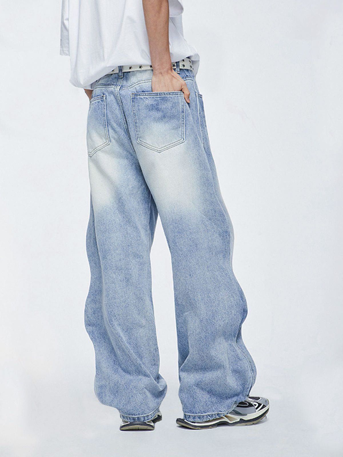 Wave Wide-leg Washed Jeans sold by Aelfric Eden product image thumbnail 4
