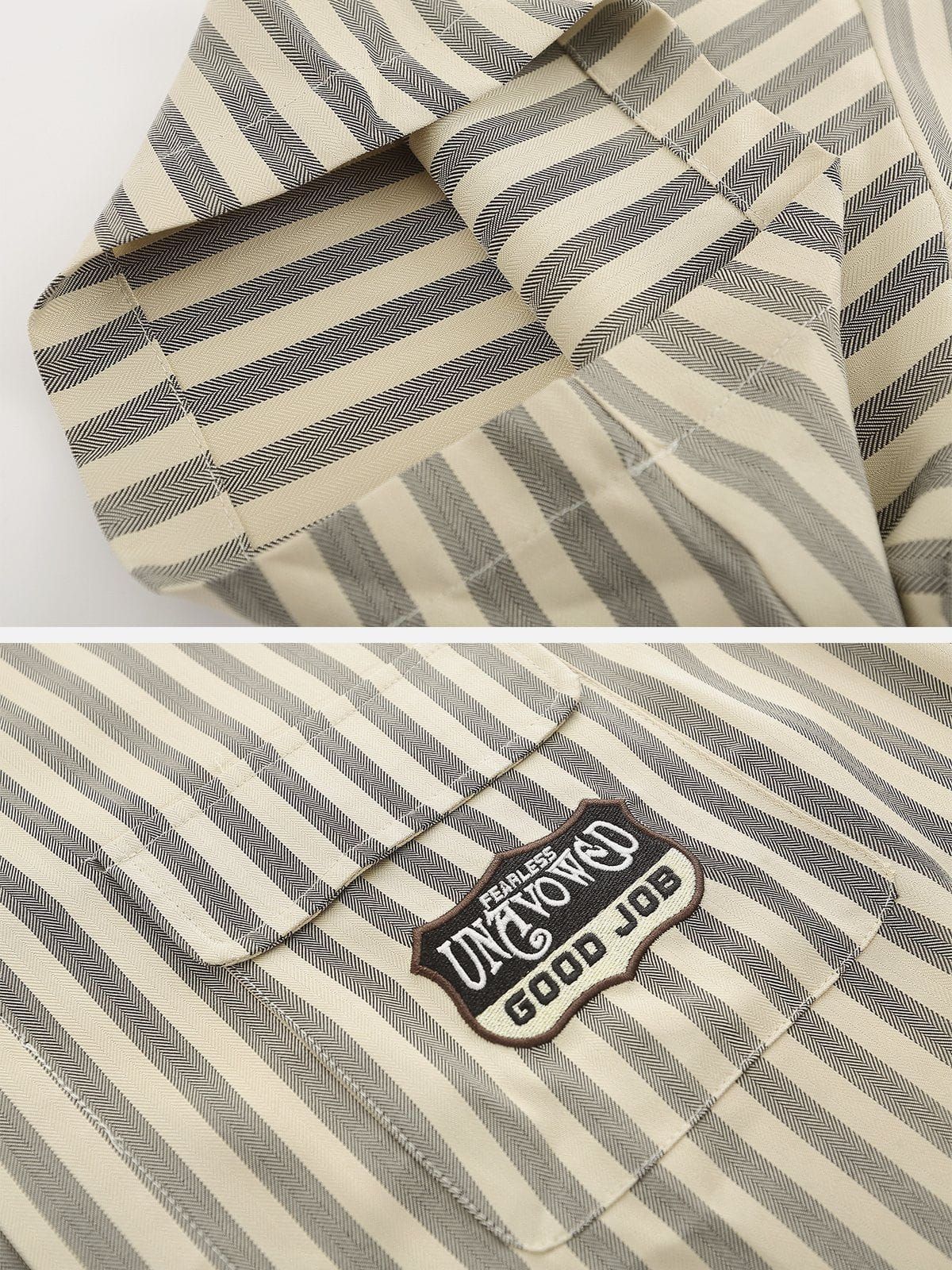 Aelfric Eden Clashing Stripes 3D Flowers Short Sleeve Shirts sold by Aelfric Eden product image thumbnail 10