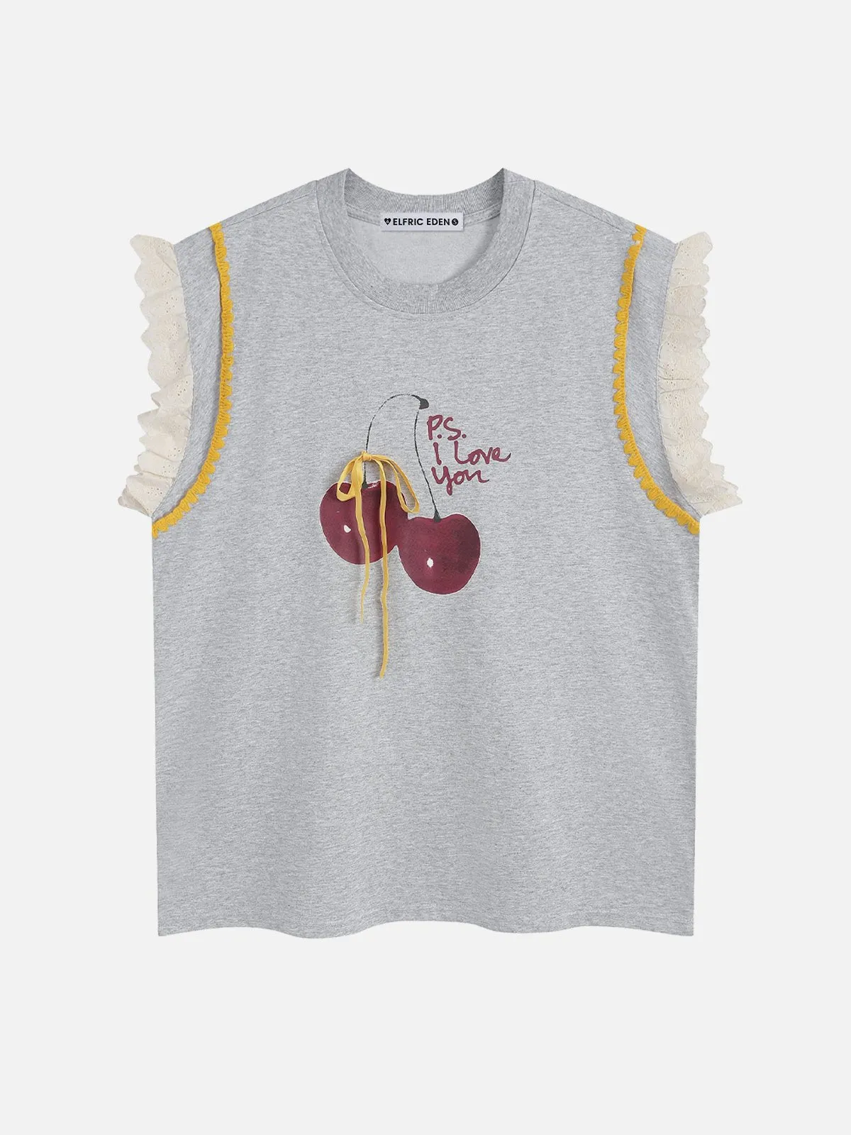 Aelfric Eden Lace Cherry Graphic Tank Top sold by Aelfric Eden