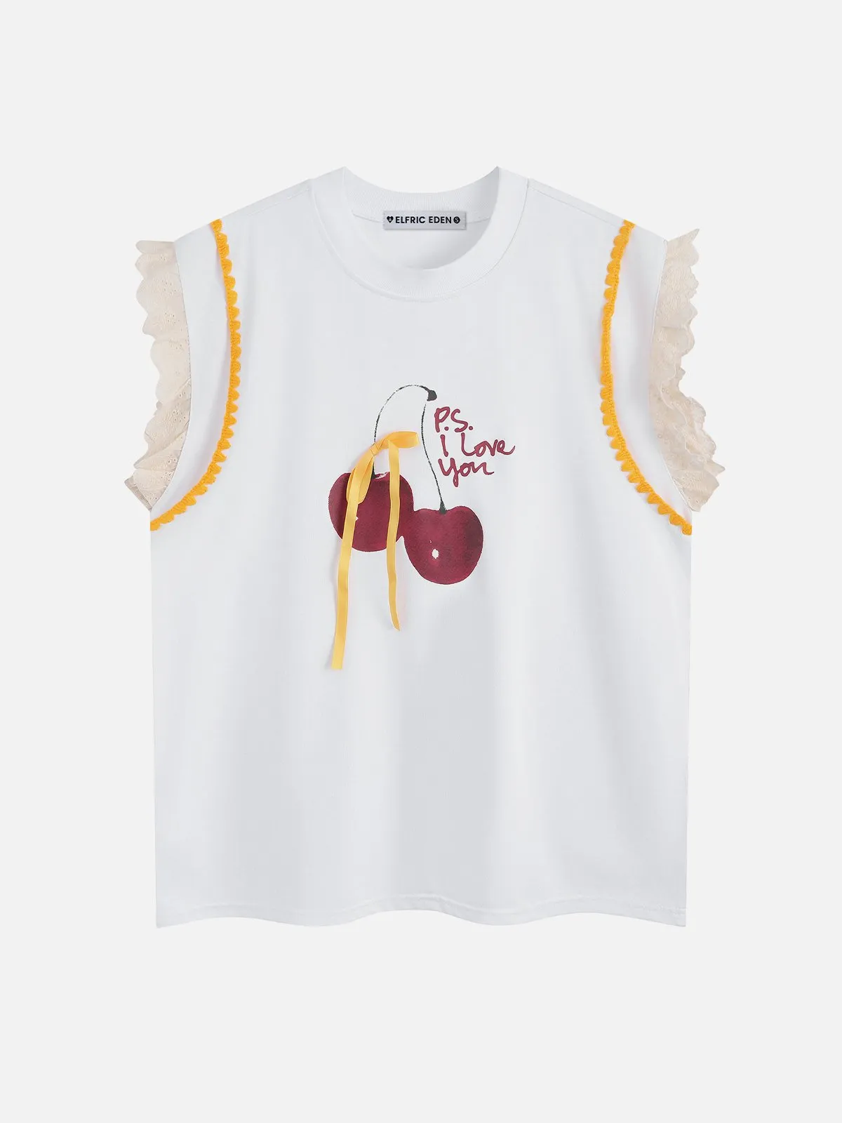 Aelfric Eden Lace Cherry Graphic Tank Top sold by Aelfric Eden product image thumbnail 2