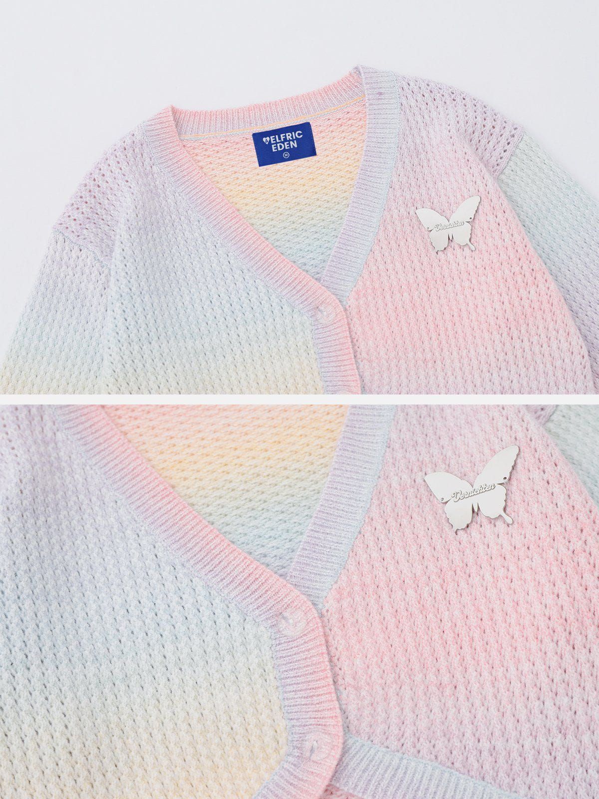 Rainbow Wool Blend Cardigan sold by Aelfric Eden product image thumbnail 3