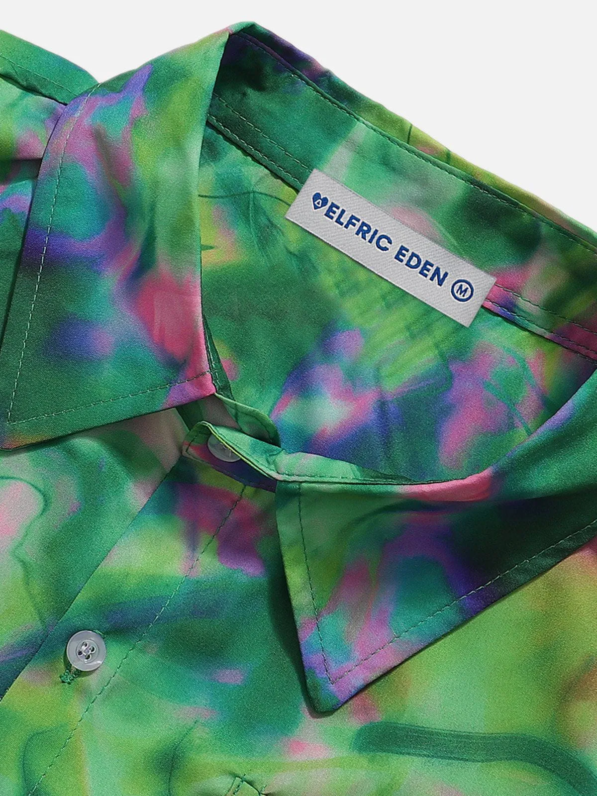 Aelfric Eden Abstract Tie Dye Short Sleeve Shirt sold by Aelfric Eden product image thumbnail 4