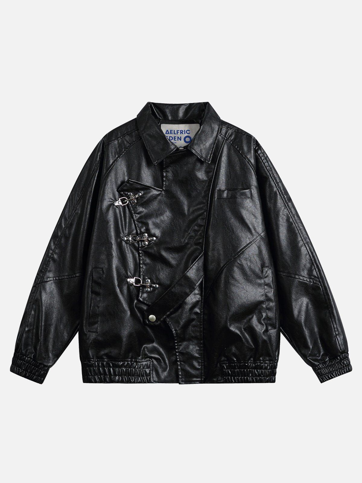 Aelfric Eden Irregular Patchwork Leather Jacket sold by Aelfric Eden product image thumbnail 2