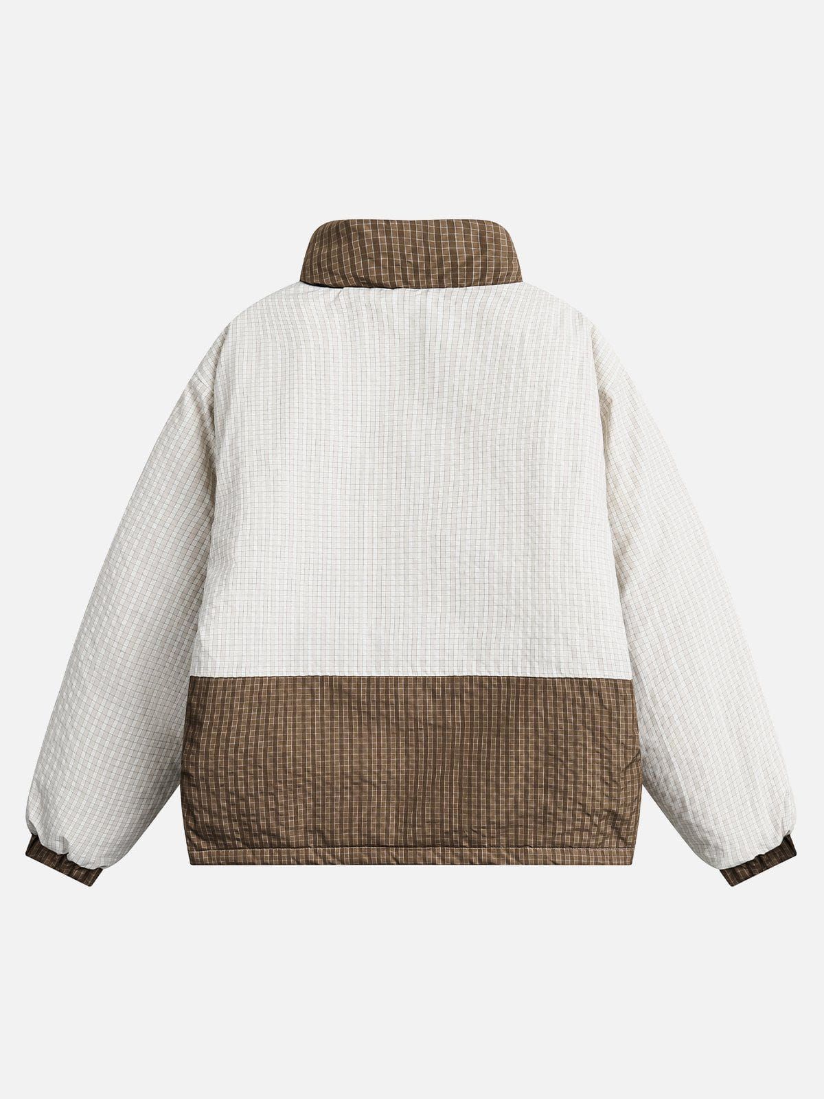 Aelfric Eden Plaid Patchwork Winter Coat sold by Aelfric Eden product image thumbnail 2