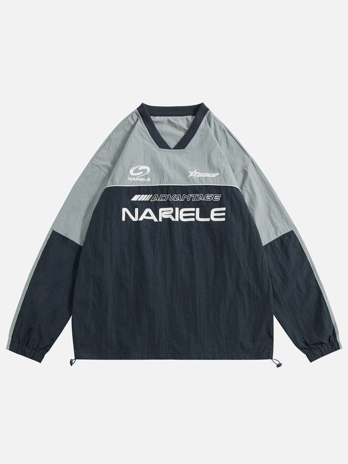 Aelfric Eden Color Block Letter Print Racing Sweatshirt sold by Aelfric Eden product image thumbnail 4