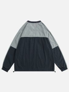 Aelfric Eden Color Block Letter Print Racing Sweatshirt sold by Aelfric Eden