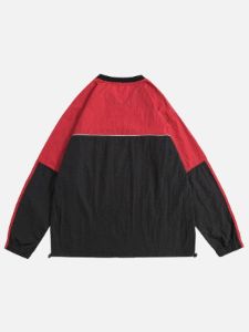 Aelfric Eden Color Block Letter Print Racing Sweatshirt sold by Aelfric Eden