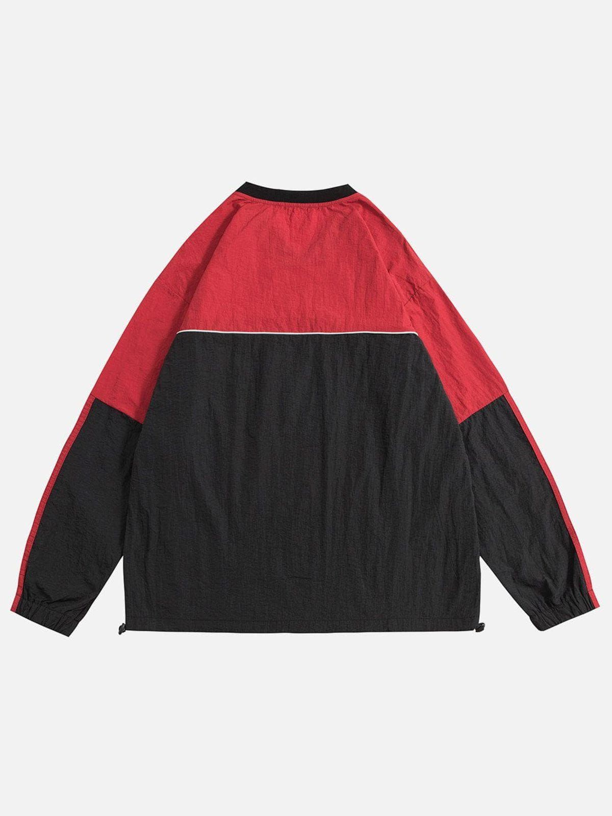 Aelfric Eden Color Block Letter Print Racing Sweatshirt sold by Aelfric Eden product image thumbnail 3