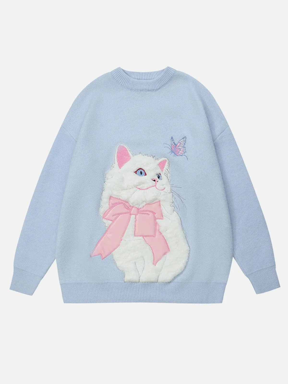 Aelfric Eden Cat Applique Embroidery Sweater sold by Aelfric Eden product image thumbnail 2