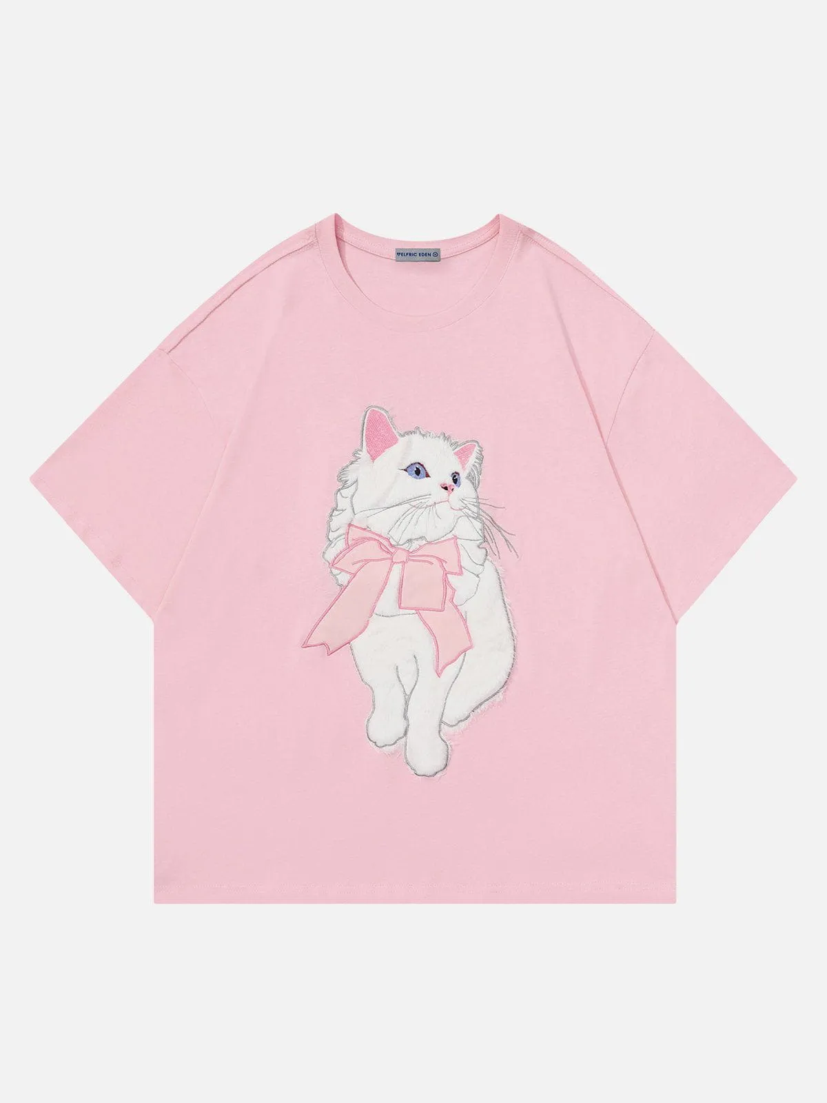 Aelfric Eden Applique Embroidery Cat Tee sold by Aelfric Eden