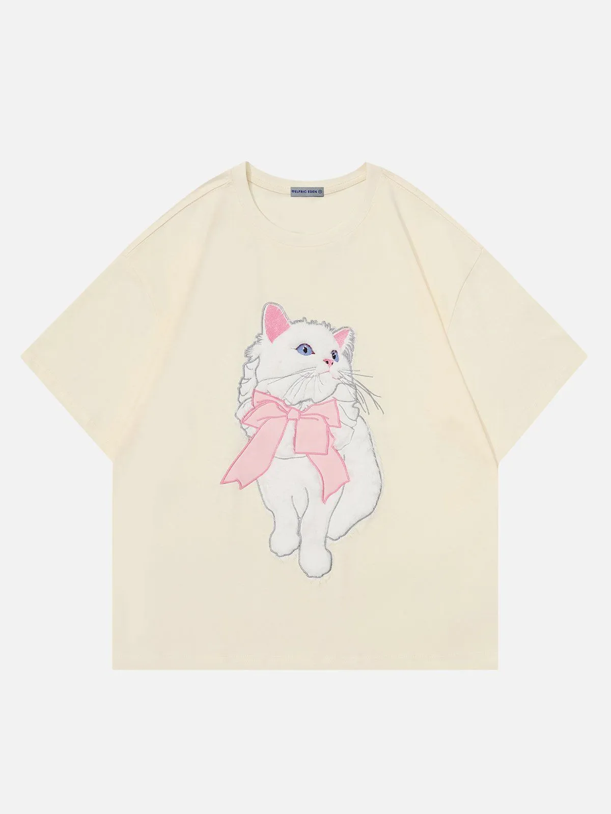 Aelfric Eden Applique Embroidery Cat Tee sold by Aelfric Eden product image thumbnail 2