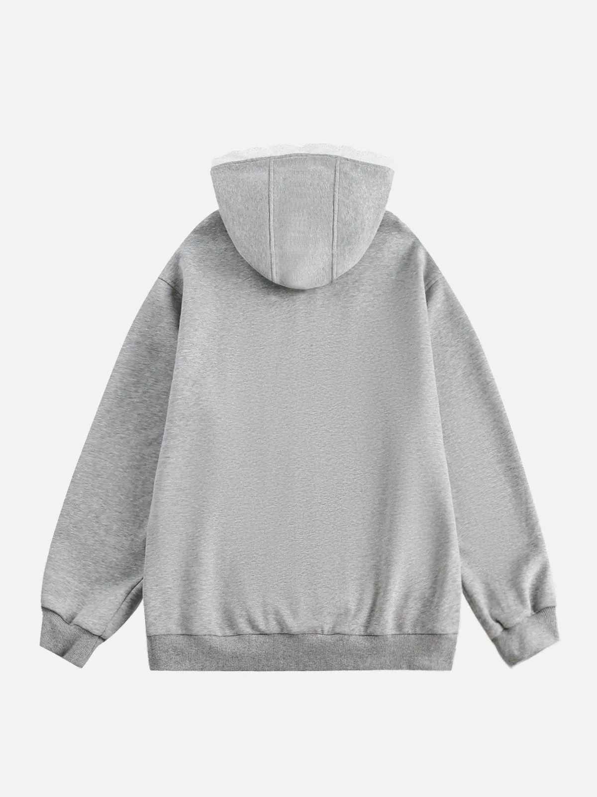 Aelfric Eden Lace Heart Butterfly Zip Up Hoodie sold by Aelfric Eden product image thumbnail 3