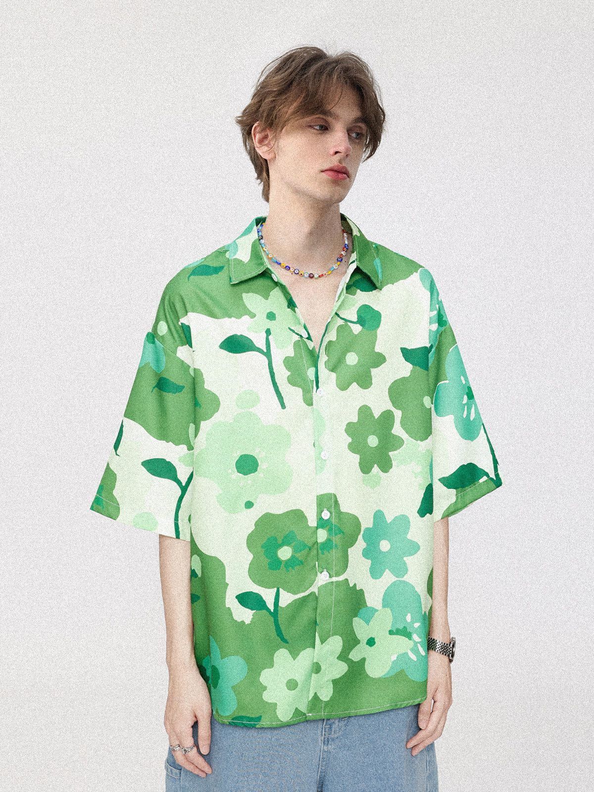 Aelfric Eden "Bloom Blast" Flowers Print Short Sleeve Shirts sold by Aelfric Eden product image thumbnail 6
