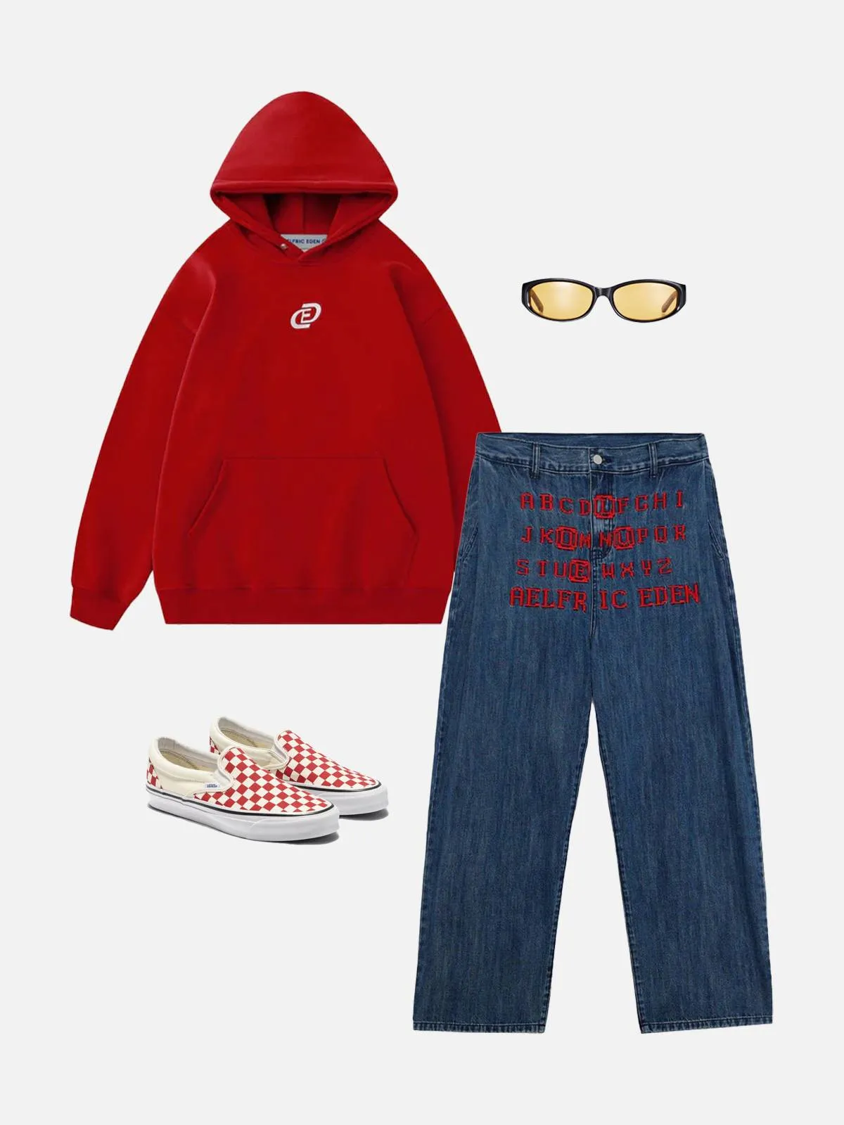 Aelfric Eden Solid Embroidery Hoodie sold by Aelfric Eden product image thumbnail 3