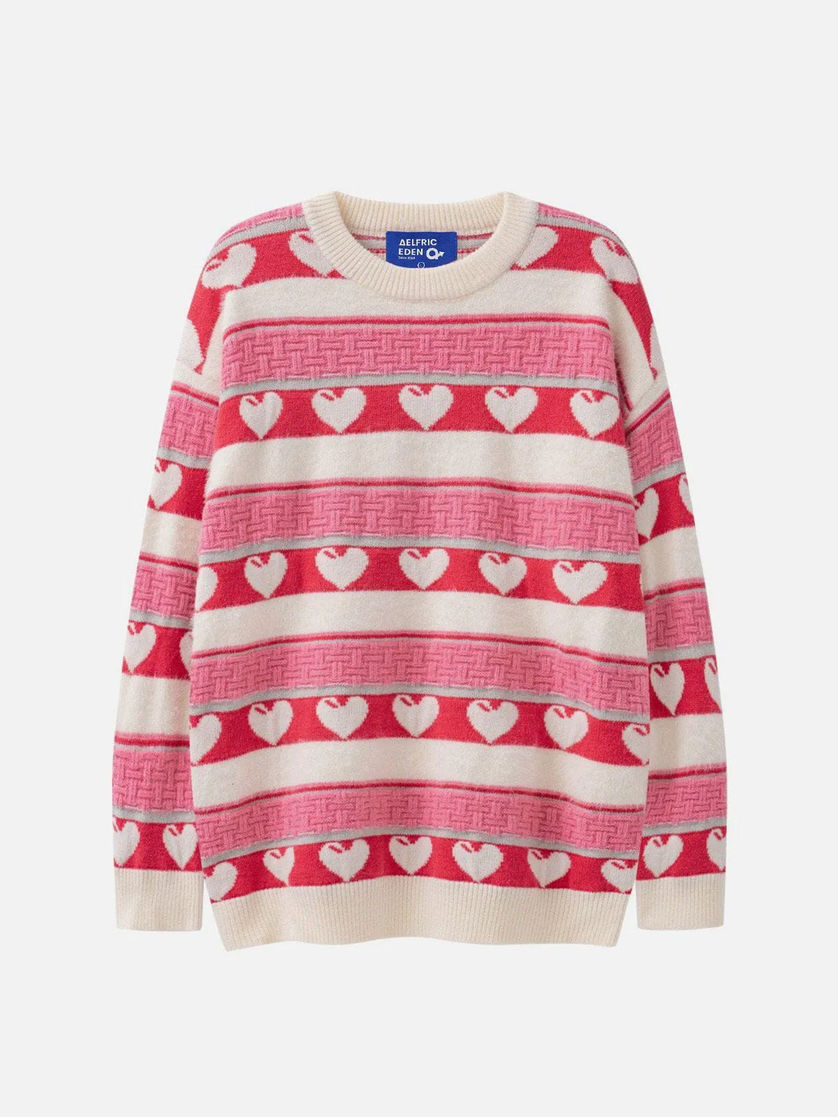 Aelfric Eden Stripes Heart Jacquard Sweater sold by Aelfric Eden product image thumbnail 2