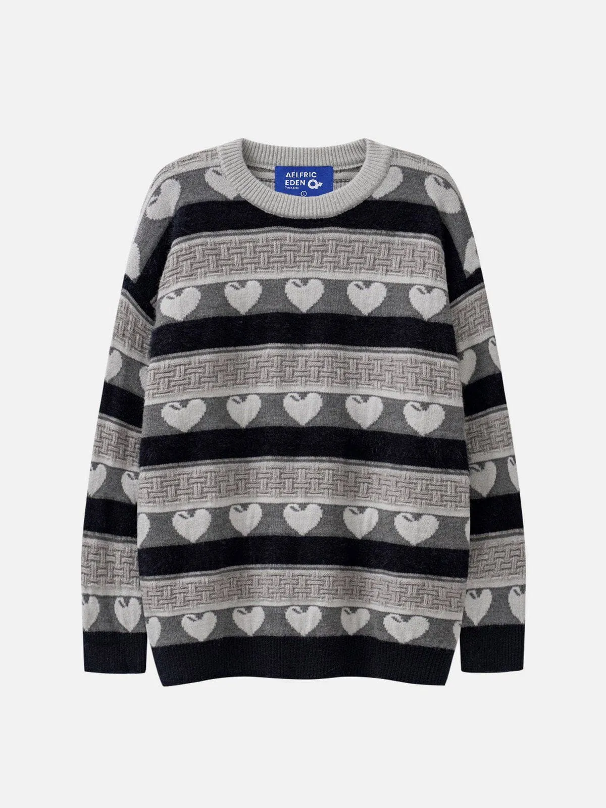 Aelfric Eden Stripes Heart Jacquard Sweater sold by Aelfric Eden product image thumbnail 3