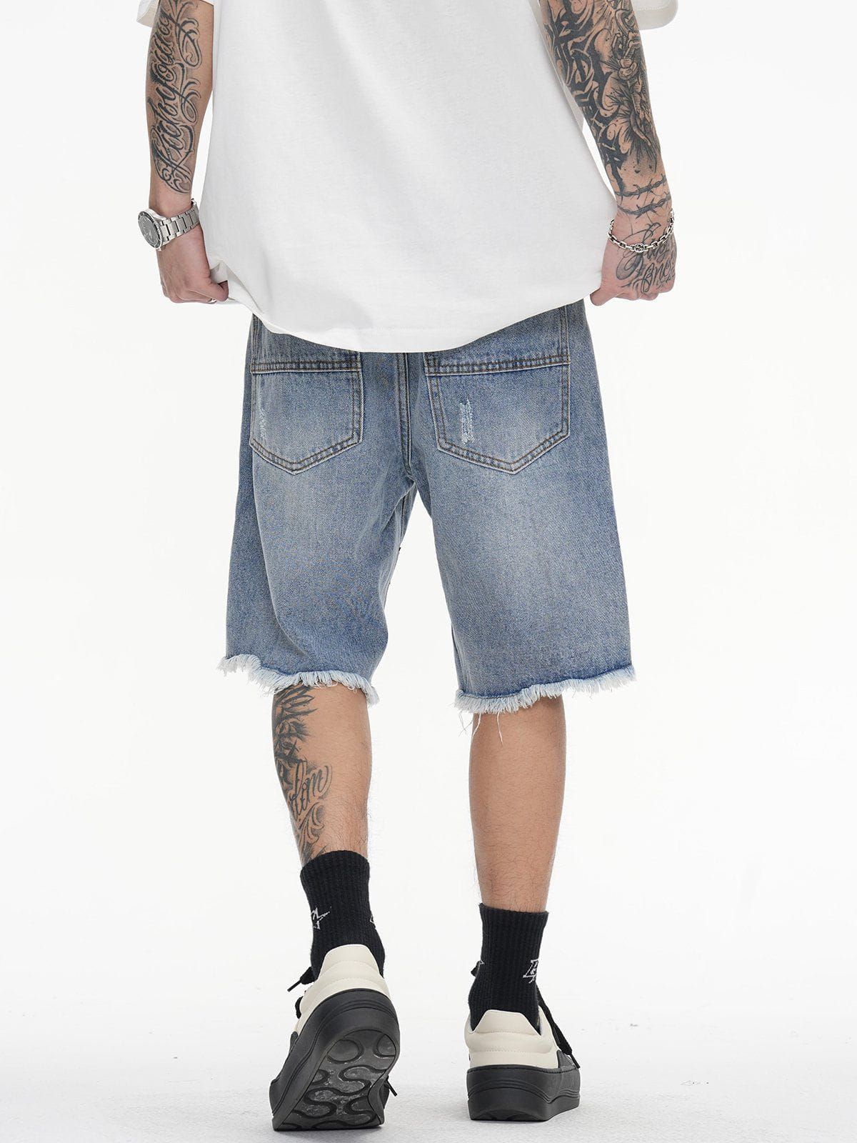 Aelfric Eden Embroidery Star Denim Jorts sold by Aelfric Eden product image thumbnail 4